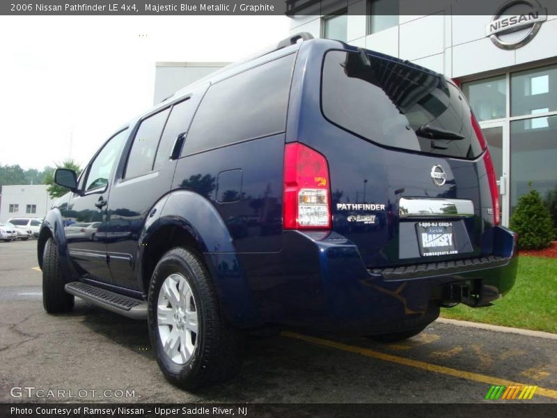 Majestic Blue Metallic / Graphite 2006 Nissan Pathfinder LE 4x4