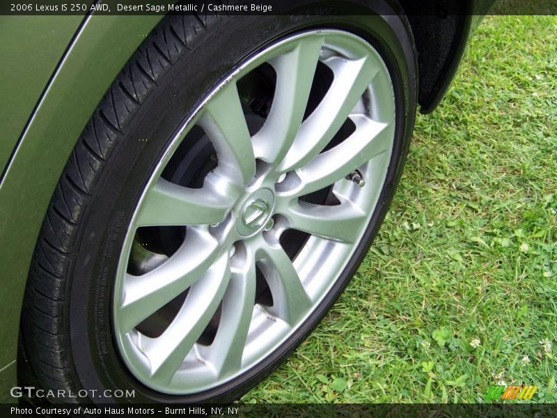 Desert Sage Metallic / Cashmere Beige 2006 Lexus IS 250 AWD