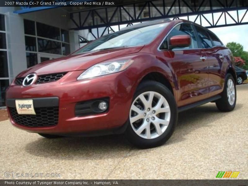 Copper Red Mica / Black 2007 Mazda CX-7 Grand Touring