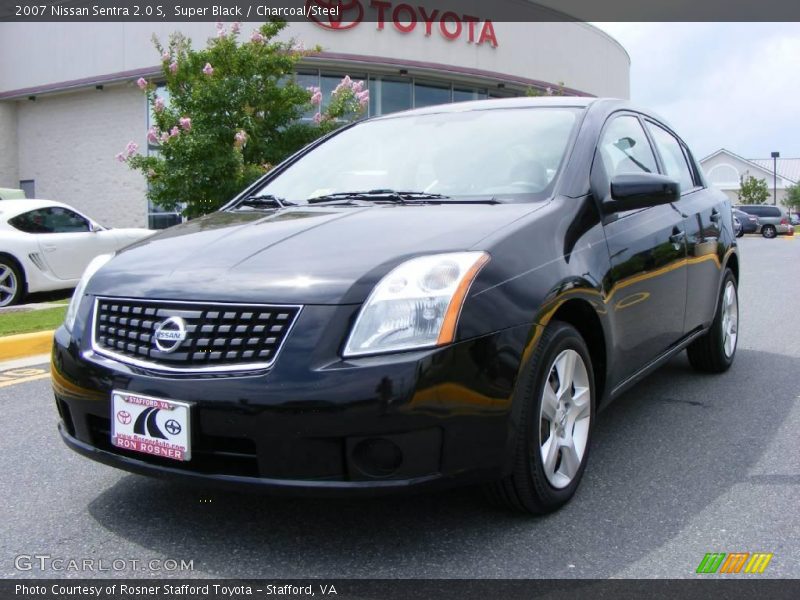 Super Black / Charcoal/Steel 2007 Nissan Sentra 2.0 S