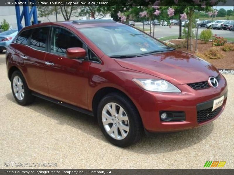 Copper Red Mica / Black 2007 Mazda CX-7 Grand Touring