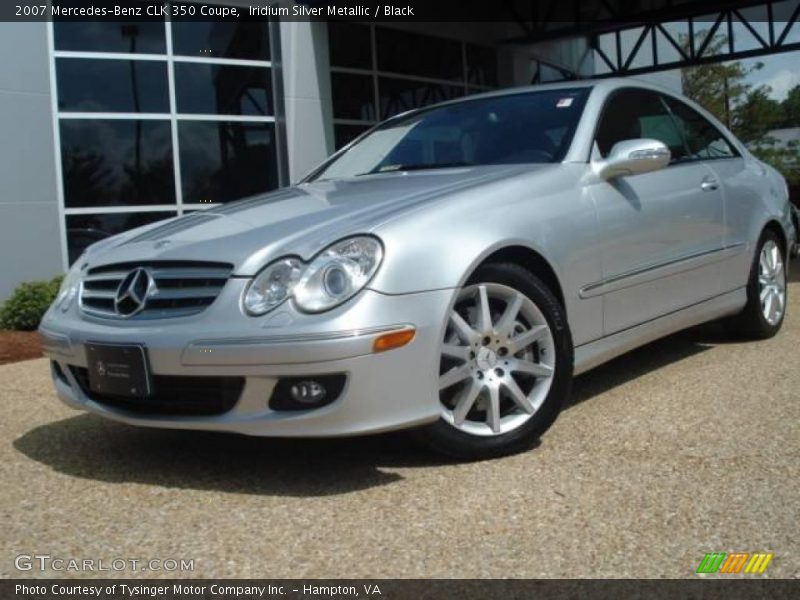 Iridium Silver Metallic / Black 2007 Mercedes-Benz CLK 350 Coupe