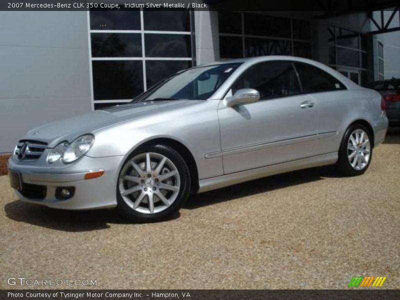 Iridium Silver Metallic / Black 2007 Mercedes-Benz CLK 350 Coupe