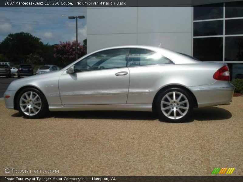 Iridium Silver Metallic / Black 2007 Mercedes-Benz CLK 350 Coupe