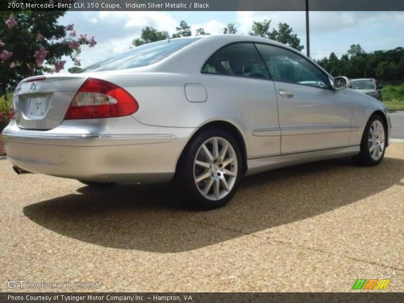 Iridium Silver Metallic / Black 2007 Mercedes-Benz CLK 350 Coupe