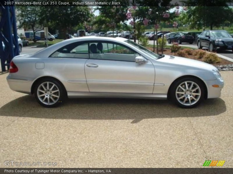 Iridium Silver Metallic / Black 2007 Mercedes-Benz CLK 350 Coupe