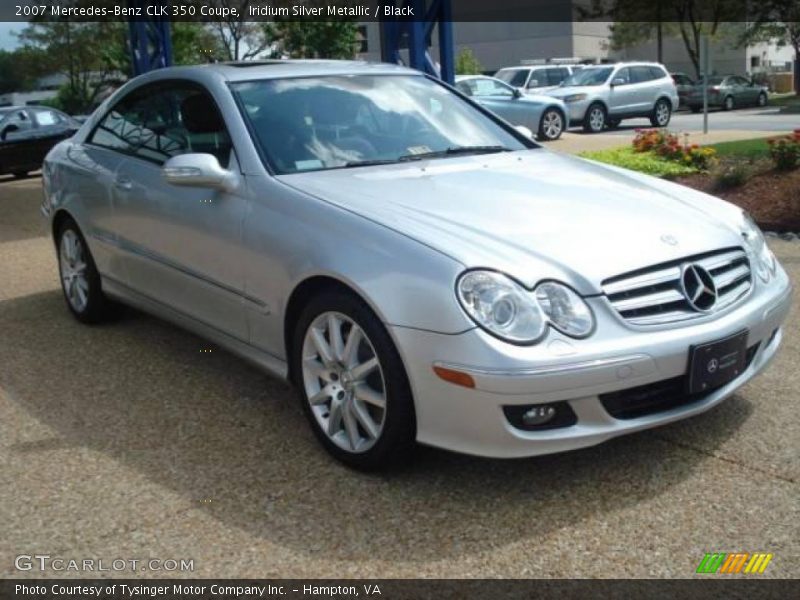 Iridium Silver Metallic / Black 2007 Mercedes-Benz CLK 350 Coupe