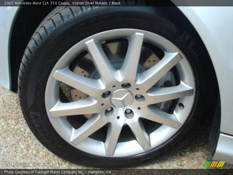 Iridium Silver Metallic / Black 2007 Mercedes-Benz CLK 350 Coupe
