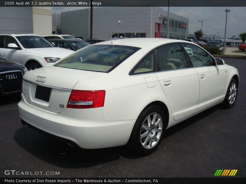 Arctic White / Beige 2005 Audi A6 3.2 quattro Sedan