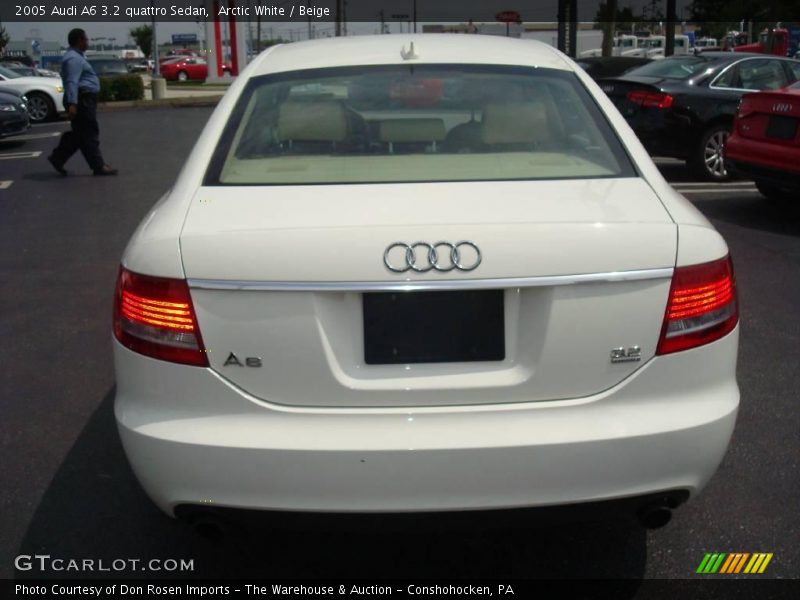 Arctic White / Beige 2005 Audi A6 3.2 quattro Sedan
