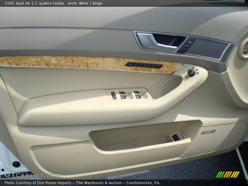 Arctic White / Beige 2005 Audi A6 3.2 quattro Sedan