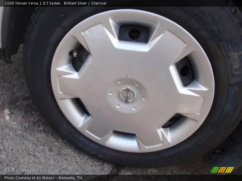 Brilliant Silver / Charcoal 2008 Nissan Versa 1.8 S Sedan