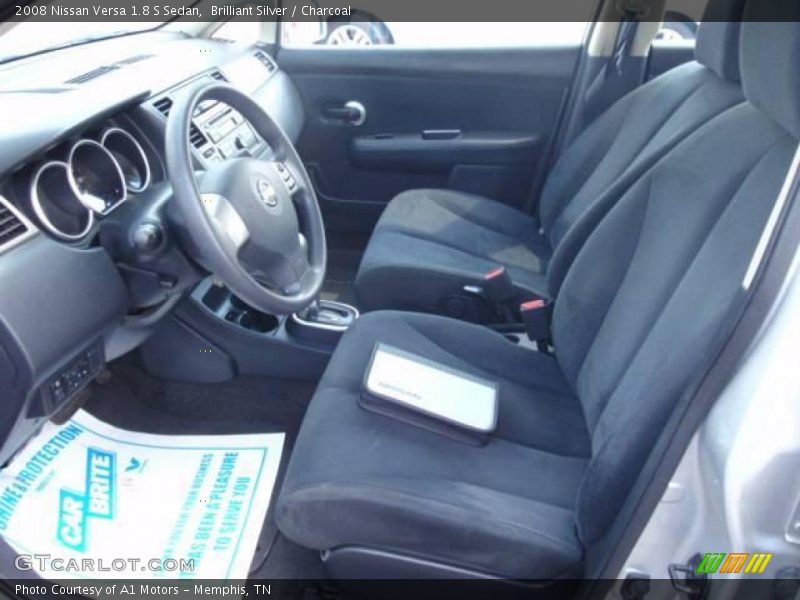 Brilliant Silver / Charcoal 2008 Nissan Versa 1.8 S Sedan