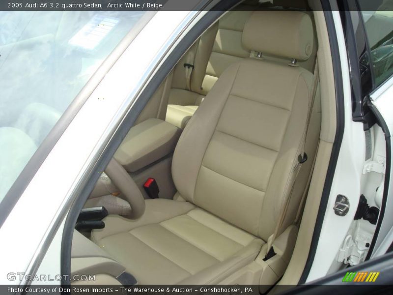 Arctic White / Beige 2005 Audi A6 3.2 quattro Sedan