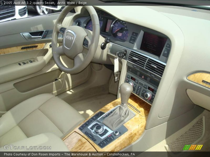 Arctic White / Beige 2005 Audi A6 3.2 quattro Sedan