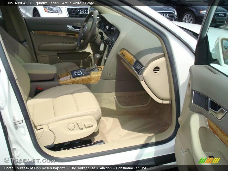 Arctic White / Beige 2005 Audi A6 3.2 quattro Sedan