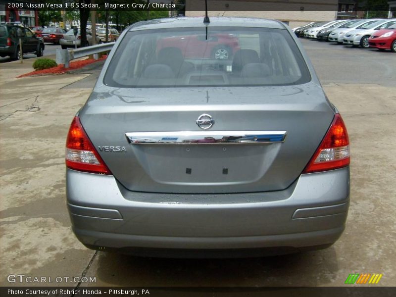 Magnetic Gray / Charcoal 2008 Nissan Versa 1.8 S Sedan