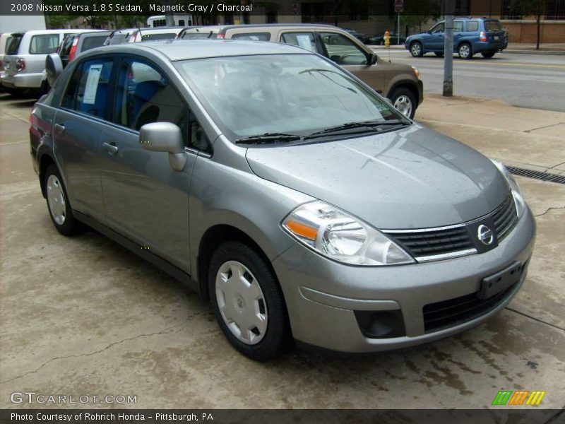 Magnetic Gray / Charcoal 2008 Nissan Versa 1.8 S Sedan