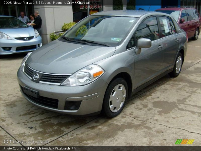 Magnetic Gray / Charcoal 2008 Nissan Versa 1.8 S Sedan
