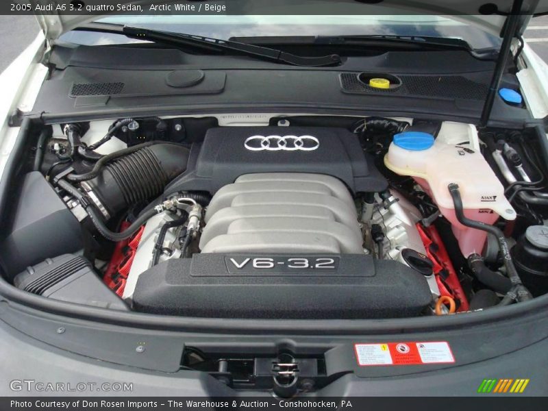 Arctic White / Beige 2005 Audi A6 3.2 quattro Sedan