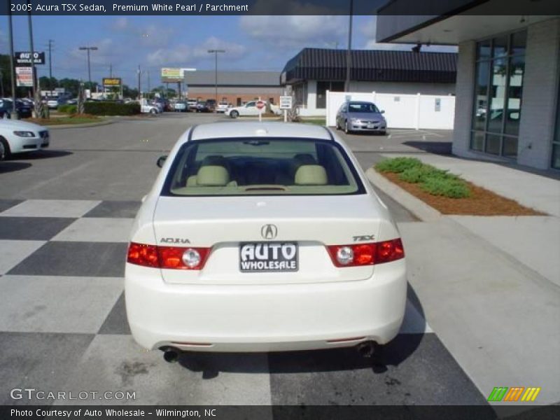 Premium White Pearl / Parchment 2005 Acura TSX Sedan