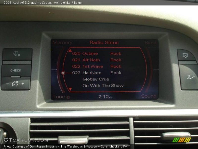 Arctic White / Beige 2005 Audi A6 3.2 quattro Sedan
