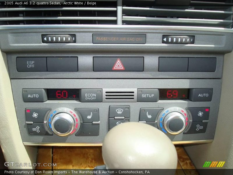 Arctic White / Beige 2005 Audi A6 3.2 quattro Sedan