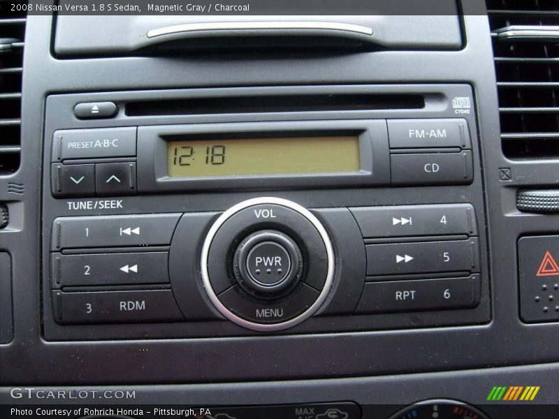 Magnetic Gray / Charcoal 2008 Nissan Versa 1.8 S Sedan