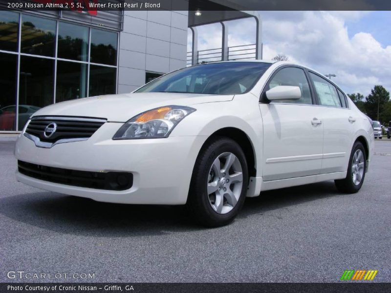 Winter Frost Pearl / Blond 2009 Nissan Altima 2.5 SL