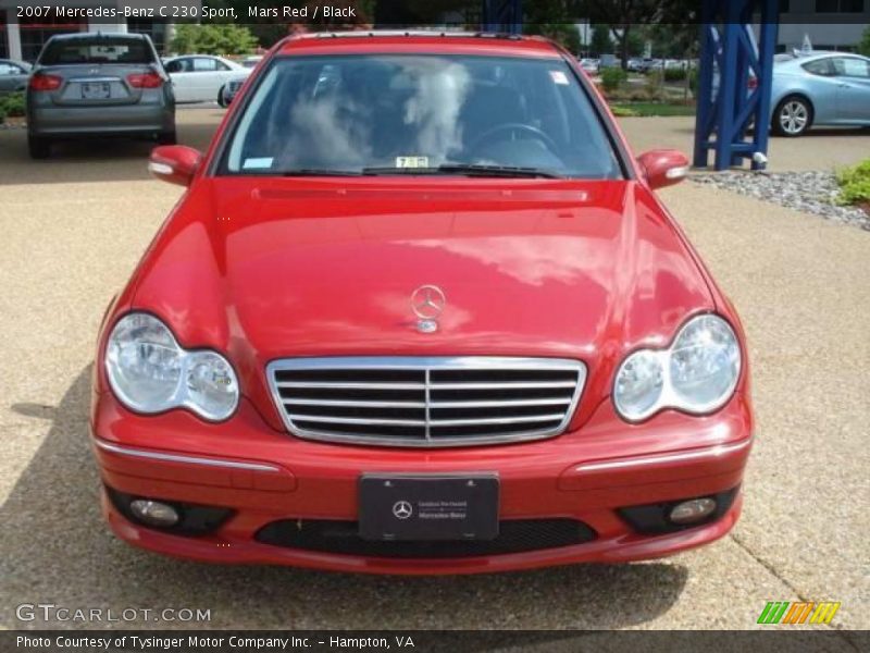 Mars Red / Black 2007 Mercedes-Benz C 230 Sport