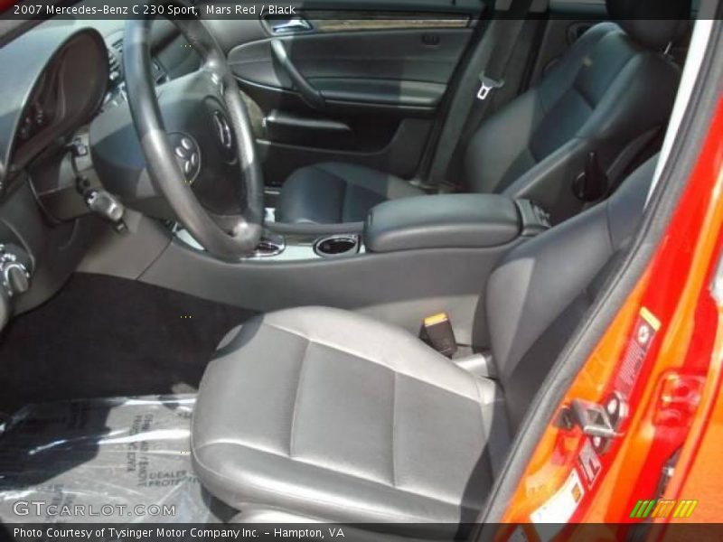 Mars Red / Black 2007 Mercedes-Benz C 230 Sport