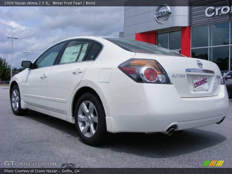 Winter Frost Pearl / Blond 2009 Nissan Altima 2.5 SL