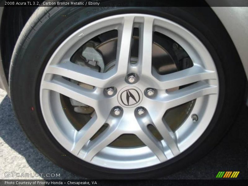 Carbon Bronze Metallic / Ebony 2008 Acura TL 3.2