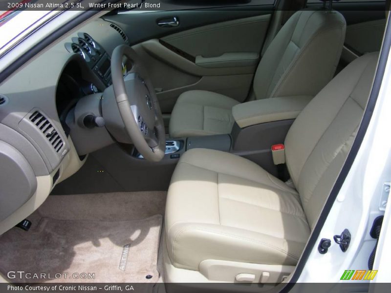 Winter Frost Pearl / Blond 2009 Nissan Altima 2.5 SL
