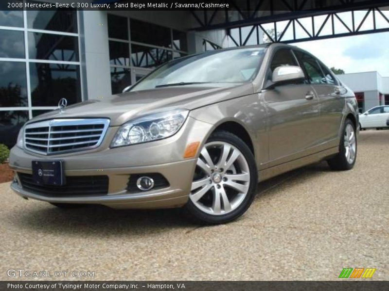 Sand Beige Metallic / Savanna/Cashmere 2008 Mercedes-Benz C 300 Luxury