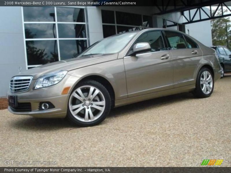 Sand Beige Metallic / Savanna/Cashmere 2008 Mercedes-Benz C 300 Luxury