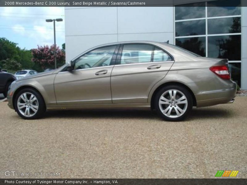 Sand Beige Metallic / Savanna/Cashmere 2008 Mercedes-Benz C 300 Luxury