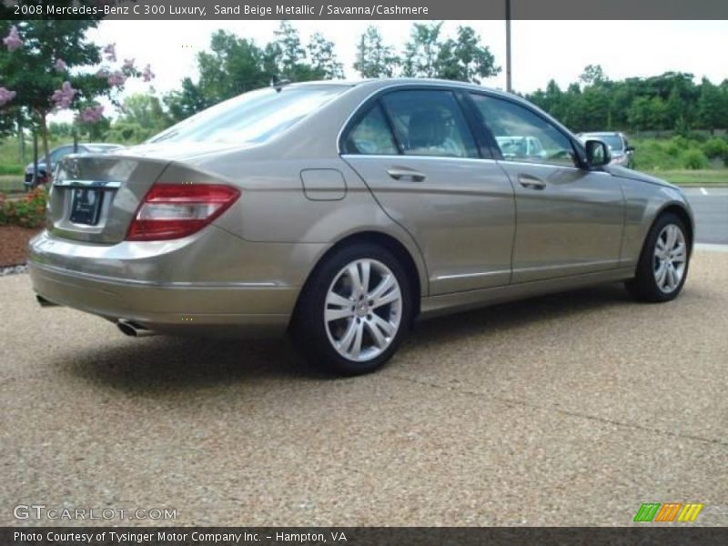 Sand Beige Metallic / Savanna/Cashmere 2008 Mercedes-Benz C 300 Luxury