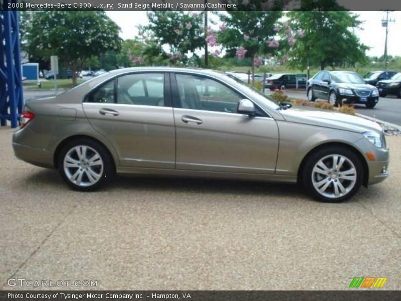 Sand Beige Metallic / Savanna/Cashmere 2008 Mercedes-Benz C 300 Luxury