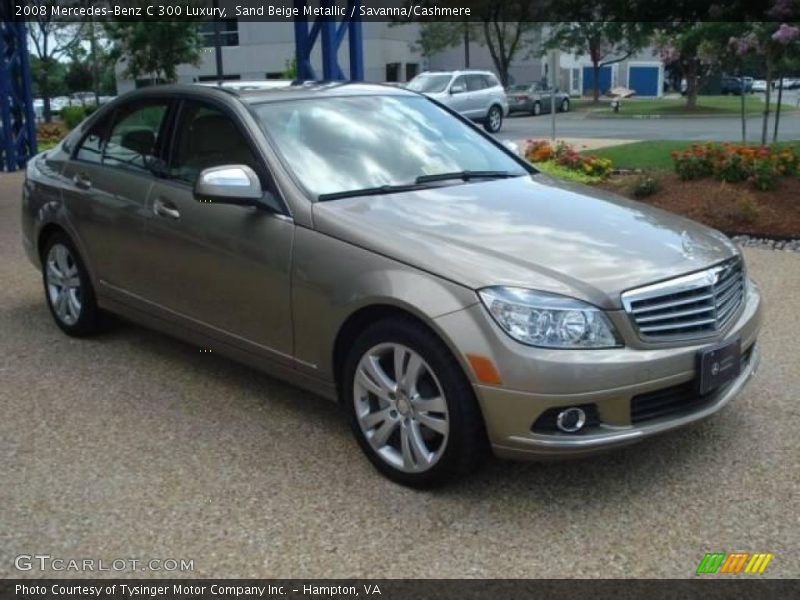 Sand Beige Metallic / Savanna/Cashmere 2008 Mercedes-Benz C 300 Luxury