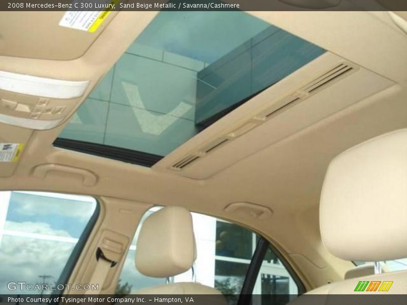 Sand Beige Metallic / Savanna/Cashmere 2008 Mercedes-Benz C 300 Luxury
