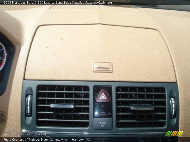 Sand Beige Metallic / Savanna/Cashmere 2008 Mercedes-Benz C 300 Luxury