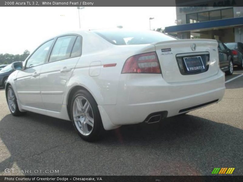 White Diamond Pearl / Ebony 2008 Acura TL 3.2