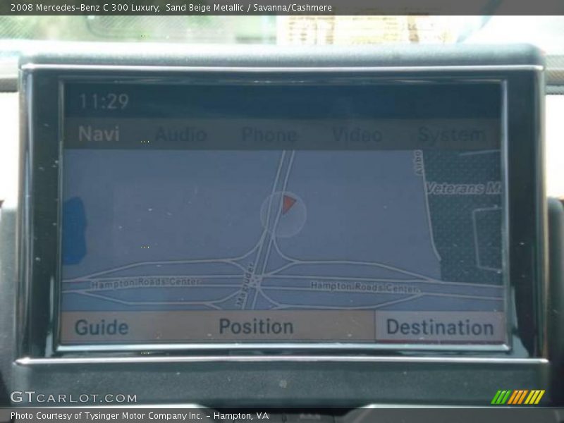 Sand Beige Metallic / Savanna/Cashmere 2008 Mercedes-Benz C 300 Luxury