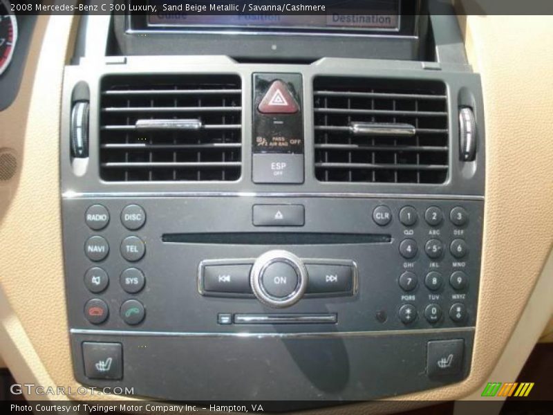 Sand Beige Metallic / Savanna/Cashmere 2008 Mercedes-Benz C 300 Luxury