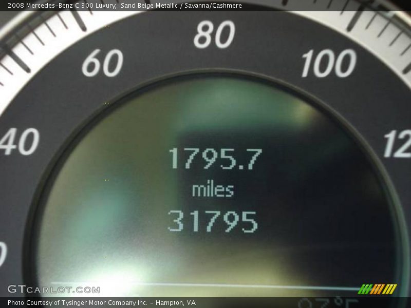 Sand Beige Metallic / Savanna/Cashmere 2008 Mercedes-Benz C 300 Luxury