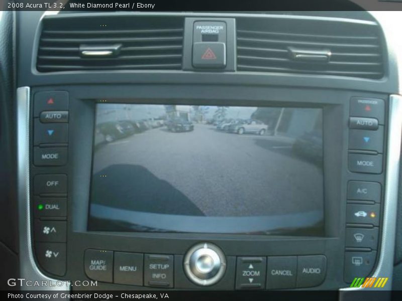 White Diamond Pearl / Ebony 2008 Acura TL 3.2