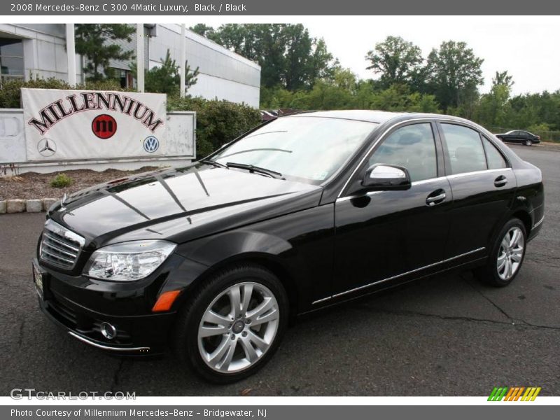 Black / Black 2008 Mercedes-Benz C 300 4Matic Luxury