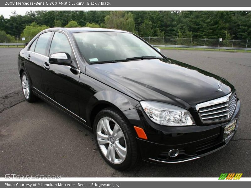 Black / Black 2008 Mercedes-Benz C 300 4Matic Luxury