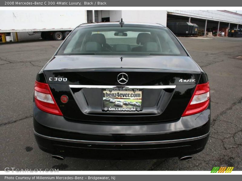 Black / Black 2008 Mercedes-Benz C 300 4Matic Luxury